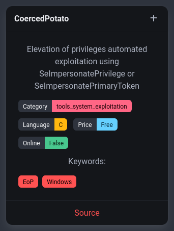 rawsec_cyber's tweet image. New tools were added on the #Rawsec #Cybersecurity Inventory

@noraj_rawsec added

📌 DenyLocker by ipfyx at @CEA_Officiel CERT
📌 SELKS by @StamusN
📌 RF Swift by @FlUxIuS at @PentHertz
📌 CoercedPotato by @Prepouce_ and help of @podalirius_

inventory.raw.pm