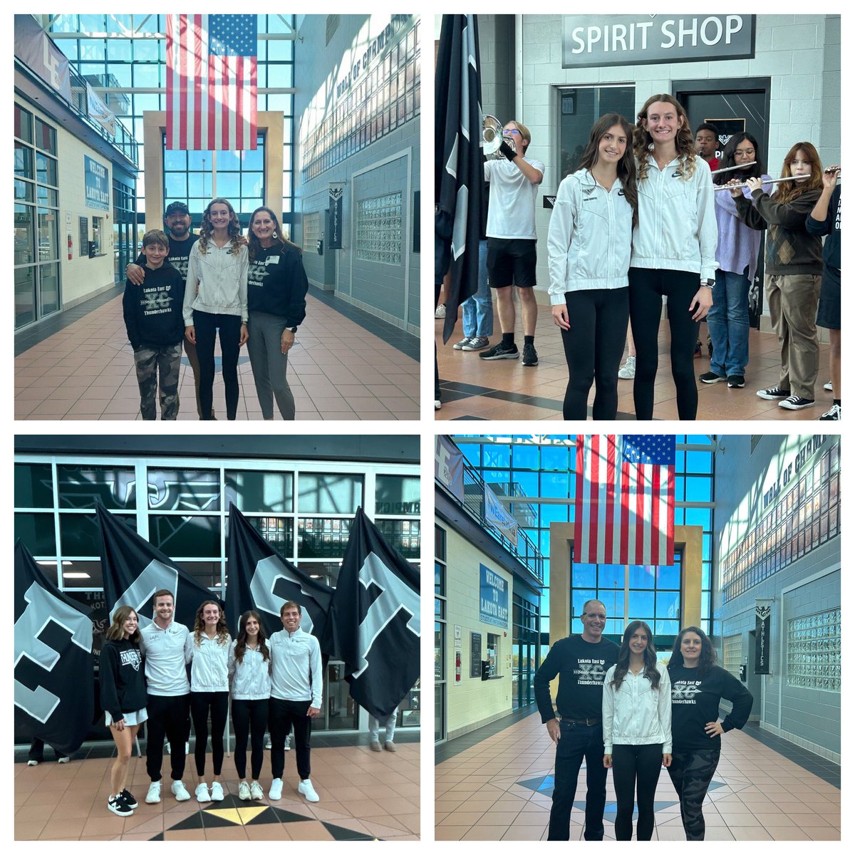 More photos from the State Send Off this morning.  Go Hawks!!