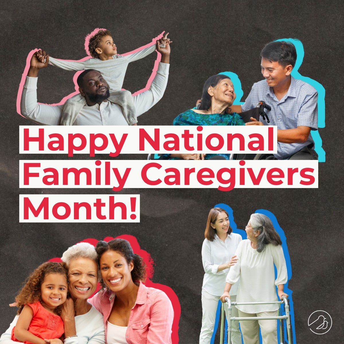 CaringAcrossGen's tweet photo. Happy #NationalFamilyCaregiversMonth to the 105.6 million caregivers across the U.S.!

We are so grateful for everything you do, and we won't stop fighting to support you!

(Be sure to keep an eye on our socials as we'll be sharing stories from caregivers, care recipients, and care advocates throughout the month.)