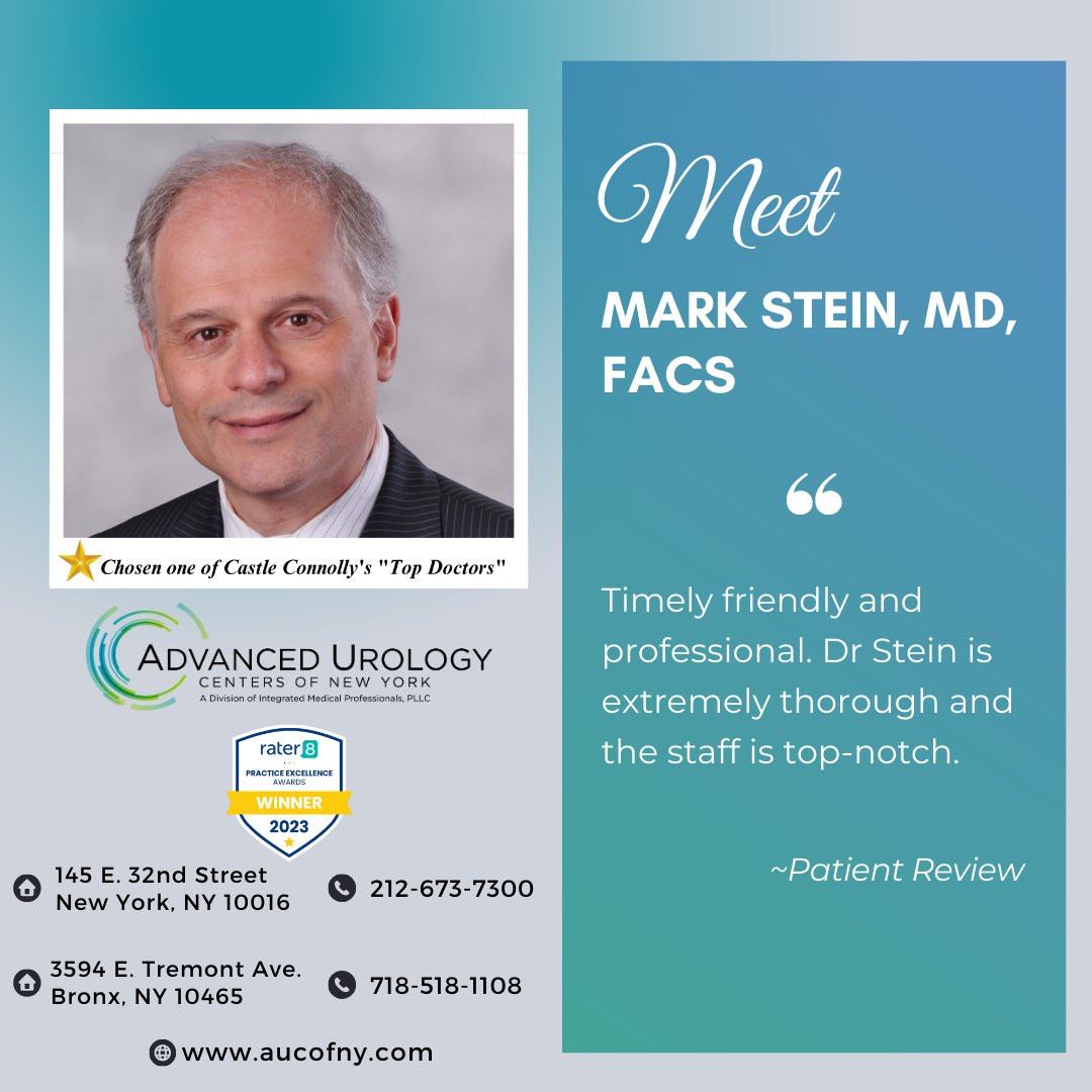 Learn more about Dr.  Mark Stein on our website at aucofny.com/mark-stein-md-…
#meettheteam #urologist #aucny