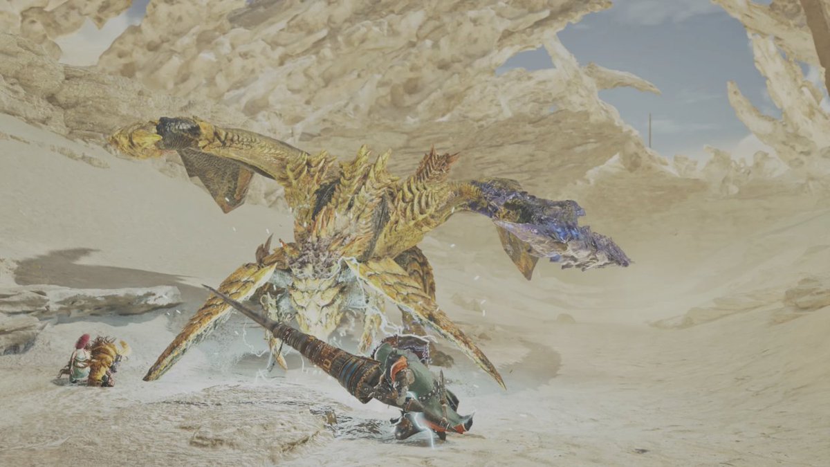 DardenBrian's tweet photo. This is my hunter, meliodas, and my palico yzma, lol . I'm a great sword main who's been loving the lance. 

@GiddyFoxGaming https://t.co/SwC8AIqCL1