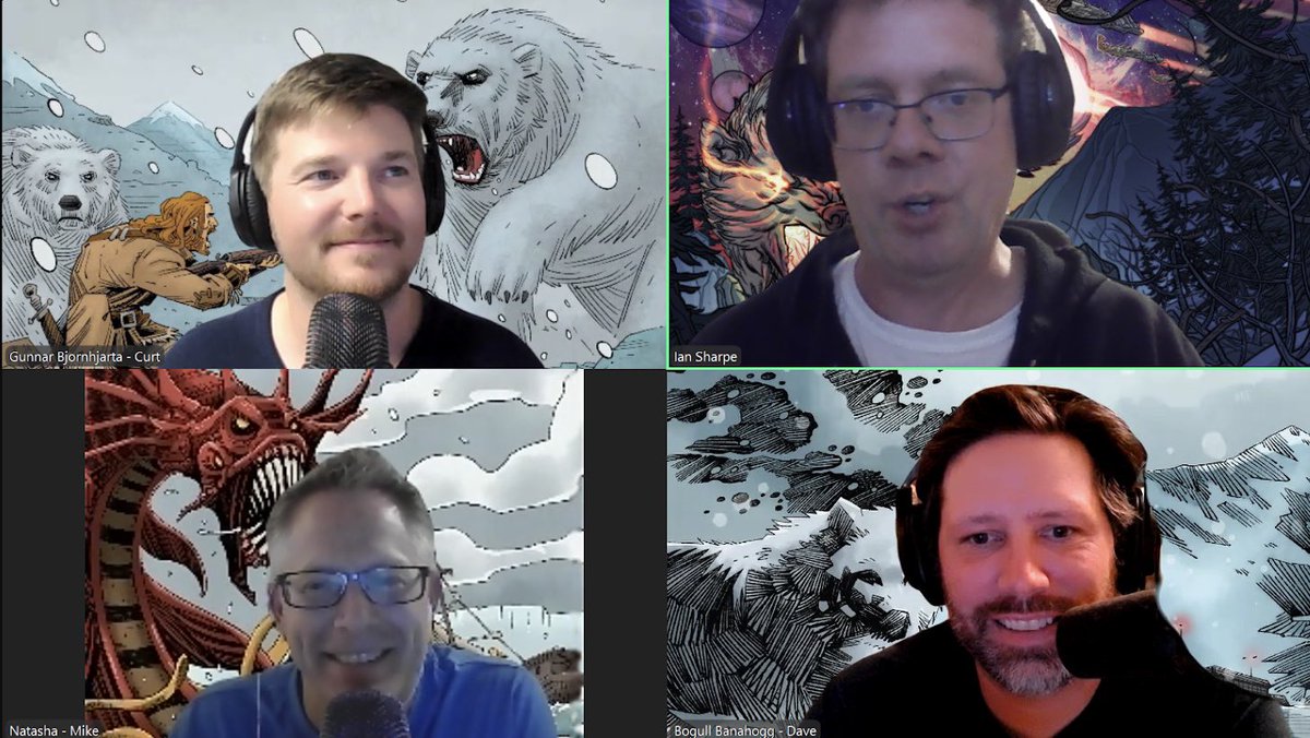 It’s time to Ragnarok and Roll! Four new episodes of Actual Play Entertainment playing When the Wolf Comes have just dropped wherever you listen to #podcasts. 
#ttrpgcommunity
podcasts.apple.com/us/podcast/act…