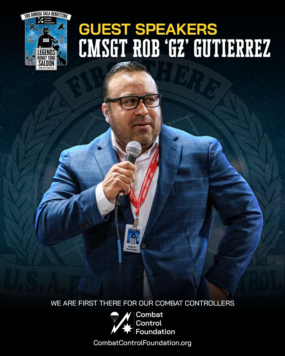 CombatControlFn's tweet image. We express our deepest gratitude to CMSgt GZ for sharing his powerful story at our 3rd Annual Gala at the Honky Tonk Saloon in #OdessaTX. Your words &amp;amp; example inspire all and highlight the dedication &amp;amp; sacrifice of our #CombatControllers. #FirstThere #CombatControl #AirForceCross