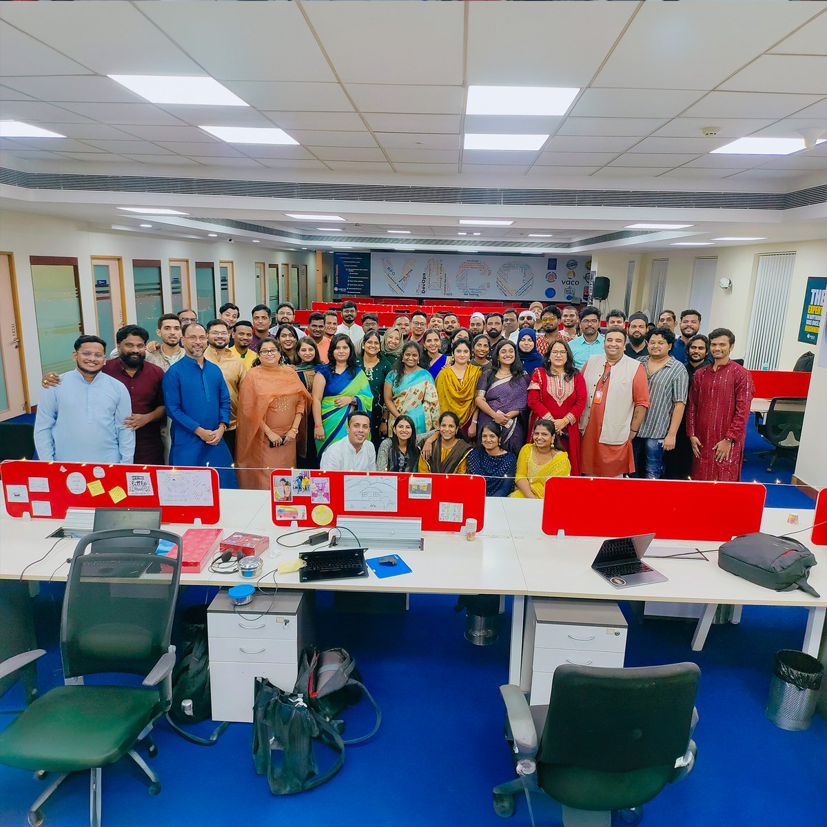 Our incredible teams in India hosted vibrant celebrations for Diwali, #thefestivaloflights. ✨🪔 Experience the joyous festivities filled with light, prosperity, and new beginnings. From all of us at Vaco, we wish everyone a bright and beautiful #Diwali!
