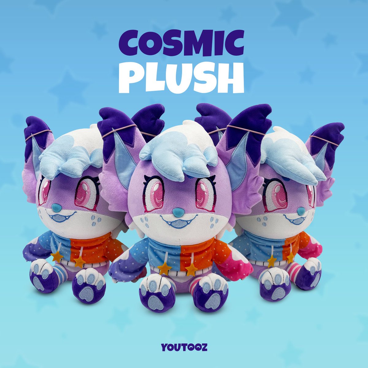 sweetstarcosmic's tweet photo. Cosmic Plush is real! 💜✨

I am so excited to announce that I am working with Youtooz! We officially have a plush!

This will be available to purchase on November 8th! I’m so excited! https://t.co/ejhn49on6c