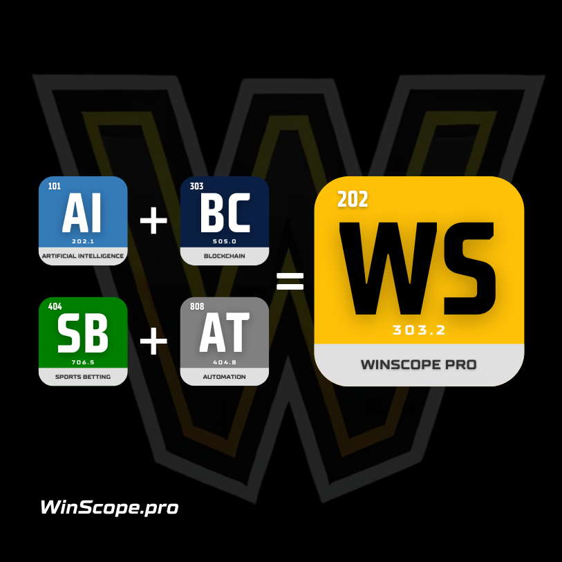 Welcome to WinScope.pro, the future of sports betting!

Imagine a platform where #AI, #blockchain, and#Automation a community-driven approach empower YOU with data-backed, transparent predictions. It’s betting redefined, and you’re invited to join. 🧠🔗