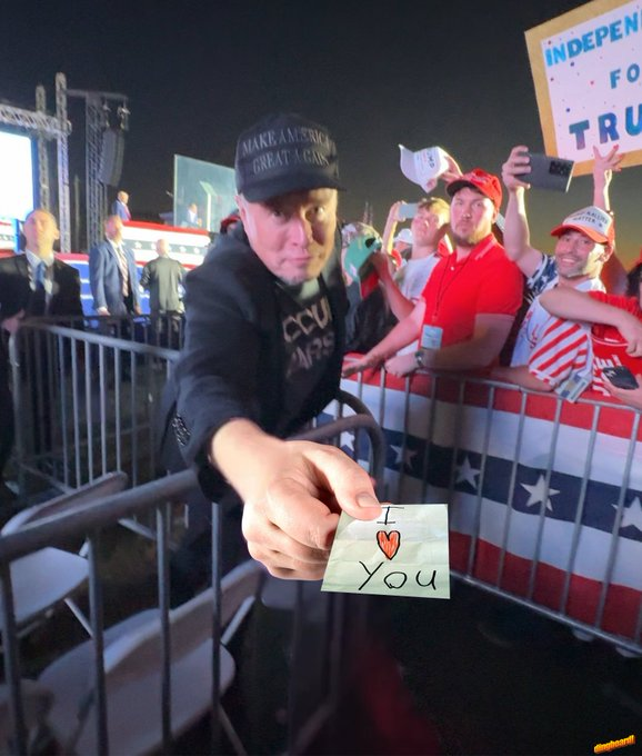 Elon love humanity meme 

"I ♥️ you"