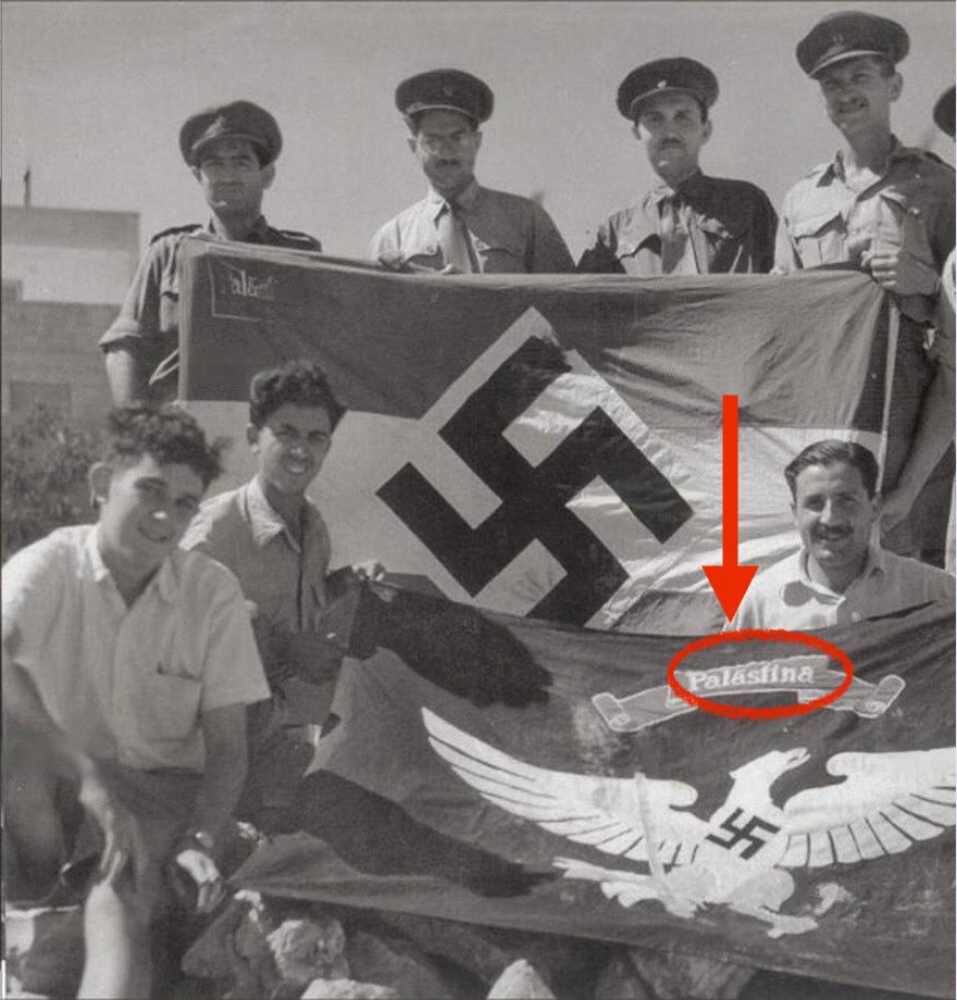 When an image says a thousand words. 

We will never forget who the real Nazis were.