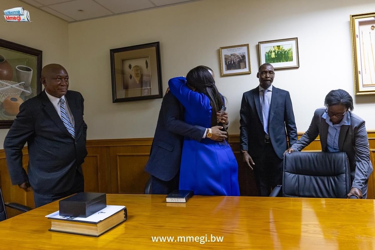 Being sworn in. This is for you Batswana. I’m just your servant 🙏