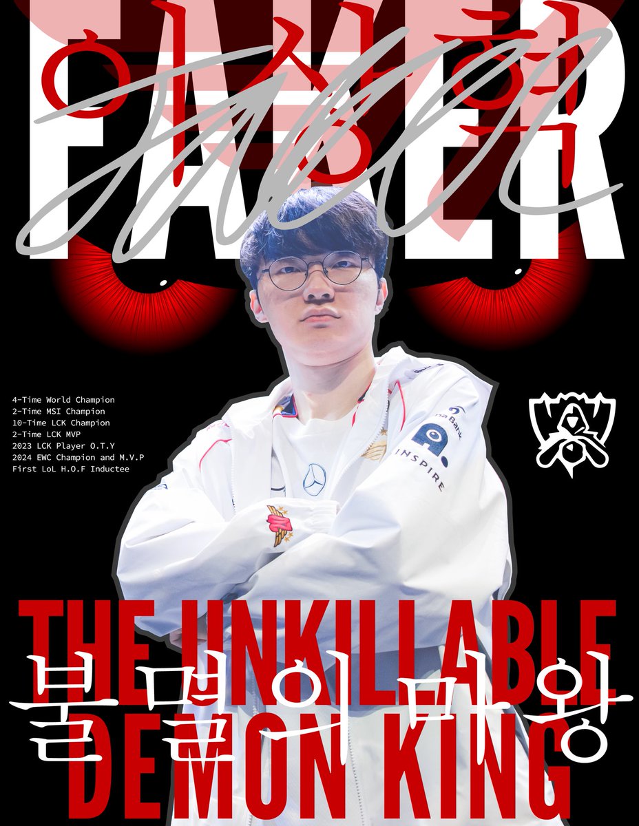 djubug's tweet image. Had to make something for the GOAT (hope google translate isn’t trolling me on the translations) #worlds2024 #t1 #letsgot1