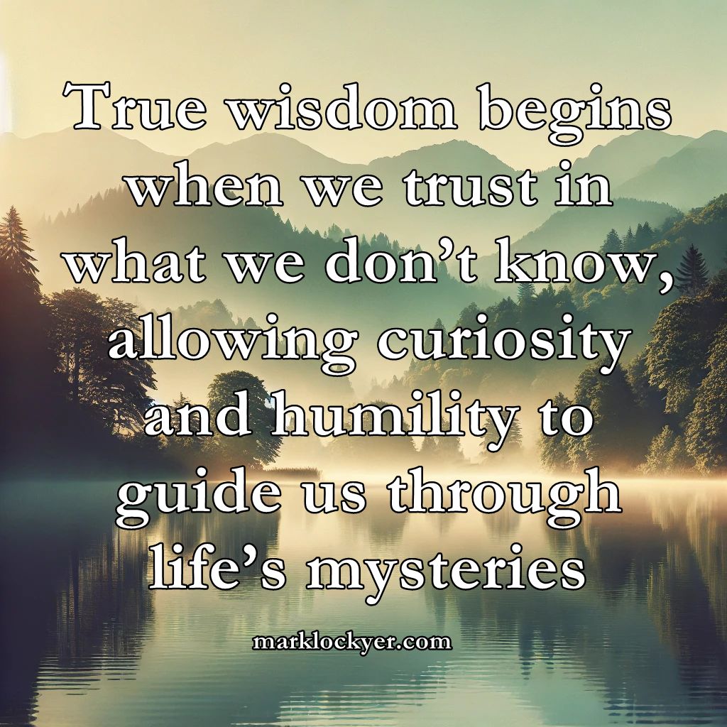marklockyer1959's tweet image. "True wisdom lies in trusting what we don’t know. When we make peace with the unknown, we open doors to growth, empathy, and life's deeper mysteries." 🌌

marklockyer.com

 #Wisdom #EmbraceUncertainty #Curiosity #GrowthMindset #Mindfulness
