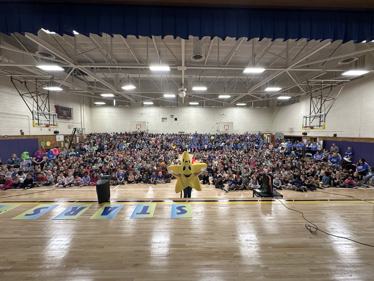 Celebrated the end of quarter one with a spirit assembly—This is PLEASANT VALLEY!! ⭐️💙