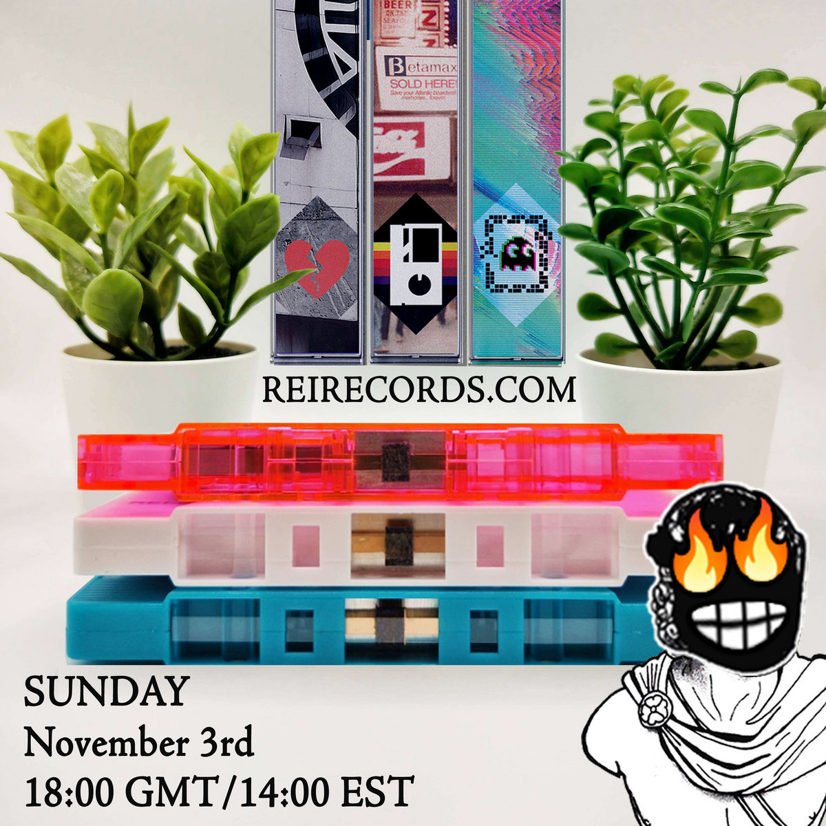 NEW REILEASES! 3 new tapes!

THIS SUNDAY!
💔 Soviet Tango - Dancing With The Reptiles
📼 Brickmason - Betamax Atlantic
🐍 V//Tomo - The Spectral Cycle

In stock and ready to ship.

Use code 3TAPES for 10% off, 5TAPES for 15% and 10TAPES for 25% off your entire order!