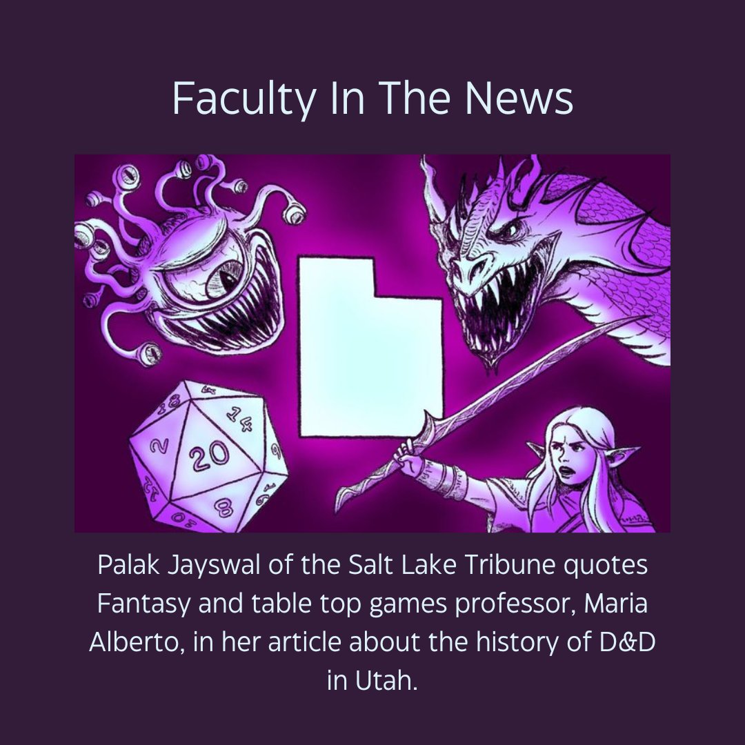 Check out UofU faculty Maria Alberto in the news at the link below.
sltrib.com/artsliving/202…