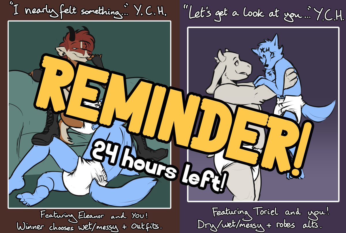 24 hours left to bid on these two YCH auctions!

Check out my 🟦☁️ for details and bids!