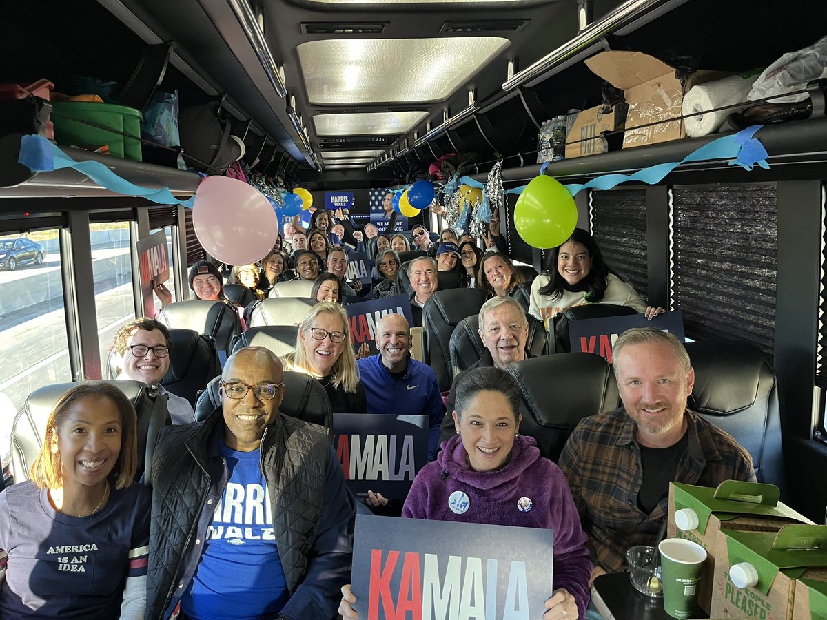 Just me and a few of my closest friends headed to Michigan today to get out the vote for <a href="/ElissaSlotkin/">Elissa Slotkin</a> and <a href="/KamalaHarris/">Kamala Harris</a>! <a href="/MichiganDems/">Michigan Democrats</a>