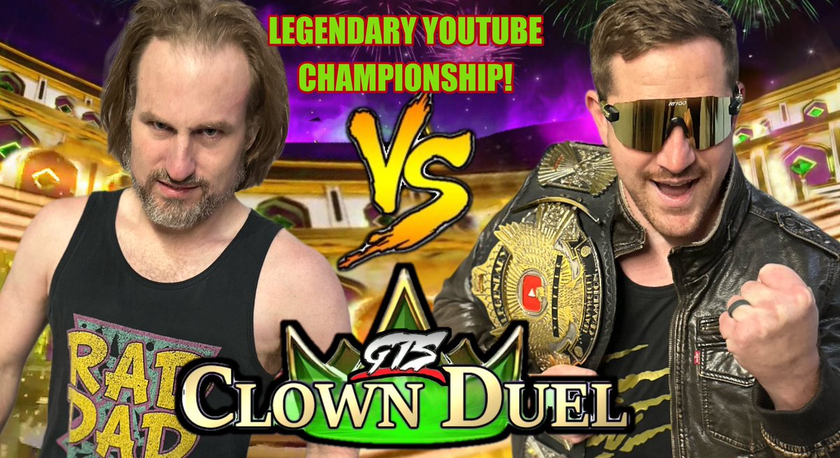 GrimsToyShow's tweet photo. GTS CLOWN DUEL tonight on GTS Wrestling is gonna be wild!!
Grim wants RAD DAD as our New Champion! Duhop Demands Jungle Jim Wilder retain the title!
UNCLE ROWDY is planning to CASH IN!
FOUR TITLE MATCHES TOTAL! https://t.co/obLO9ffJ4i