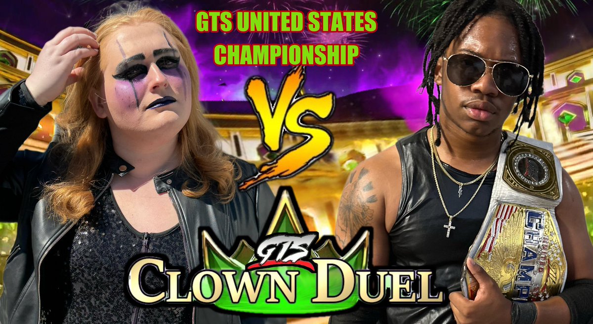 GrimsToyShow's tweet photo. GTS CLOWN DUEL tonight on GTS Wrestling is gonna be wild!!
Grim wants RAD DAD as our New Champion! Duhop Demands Jungle Jim Wilder retain the title!
UNCLE ROWDY is planning to CASH IN!
FOUR TITLE MATCHES TOTAL! https://t.co/obLO9ffJ4i