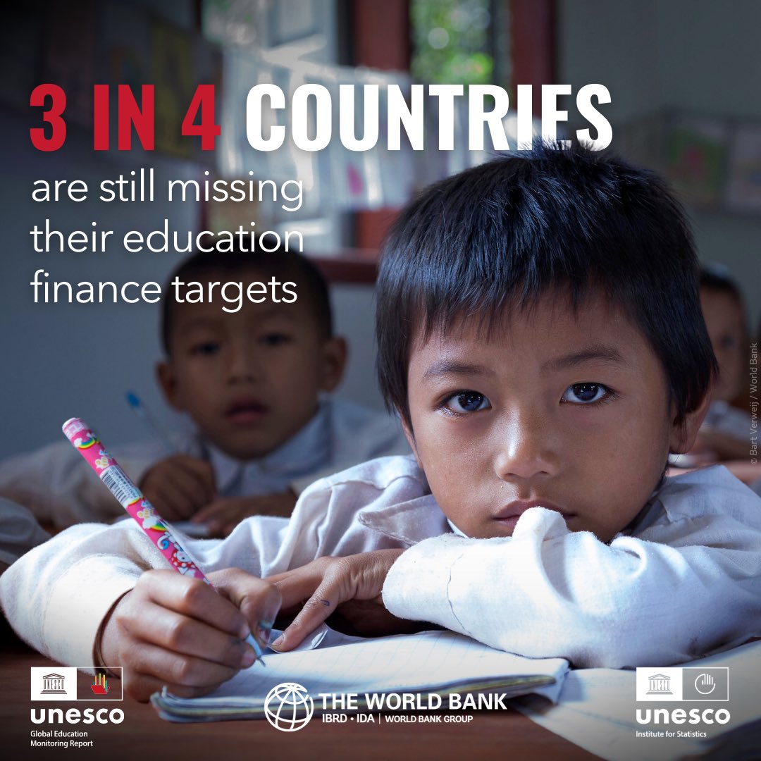 Stefano De Cupis💬 (@stefanodecupis) on Twitter photo 🫵🏼Hey you!
👀Stop scrolling & check our Education Finance Watch!
This report by <a href="/GEMReport/">Global Education Monitoring Report UNESCO</a>, <a href="/WorldBank/">World Bank</a> & <a href="/UNESCOstat/">UNESCO Institute for Statistics</a> analyzes global education financing trends and critical insights shaping the future of education funding.
ℹ️ wrld.bg/zOxe50TXFm7
#FundEducation #EFW2024 🫵🏼Hey you!
👀Stop scrolling & check our Education Finance Watch!
This report by <a href="/GEMReport/">Global Education Monitoring Report UNESCO</a>, <a href="/WorldBank/">World Bank</a> & <a href="/UNESCOstat/">UNESCO Institute for Statistics</a> analyzes global education financing trends and critical insights shaping the future of education funding.
ℹ️ wrld.bg/zOxe50TXFm7
#FundEducation #EFW2024