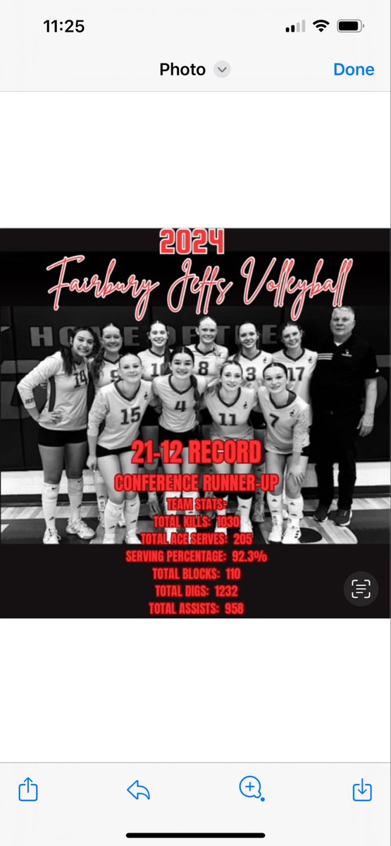 JeffsVolleyball's tweet image. The girls posted some very solid team numbers this season!

@JeffsFairbury
#JeffPride