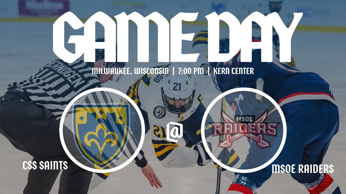 🚨 SEASON OPENER TONIGHT 🚨

The Saints kick off the regular season in Milwaukee this weekend as we face MSOE Friday and Saturday night! 

Live streaming is available on our team schedules page!