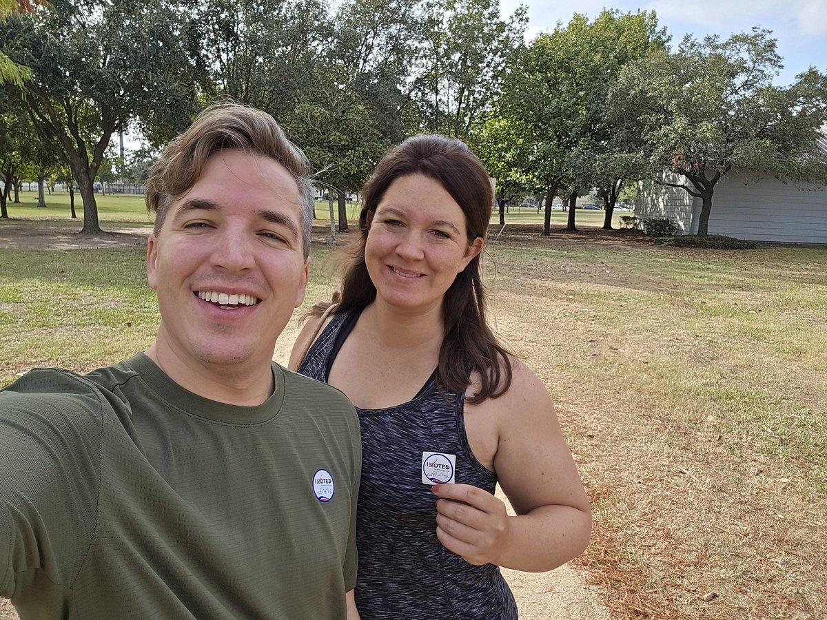 am so proud to live in this country, have the opportunity to have my voice heard, and my vote count. We went to vote this morning, and although the line looked long, it only took about 10 minutes! 

Do your part, get out there, and vote!  #vote    #earlyvoting