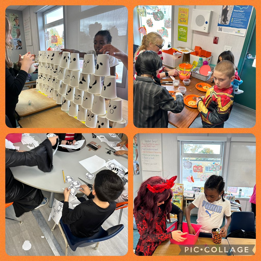 LeeThomas99's tweet photo. Grade 3s @hcbrantford had a great Halloween. Movies, dancing and centres! https://t.co/3FXWHDxEVF