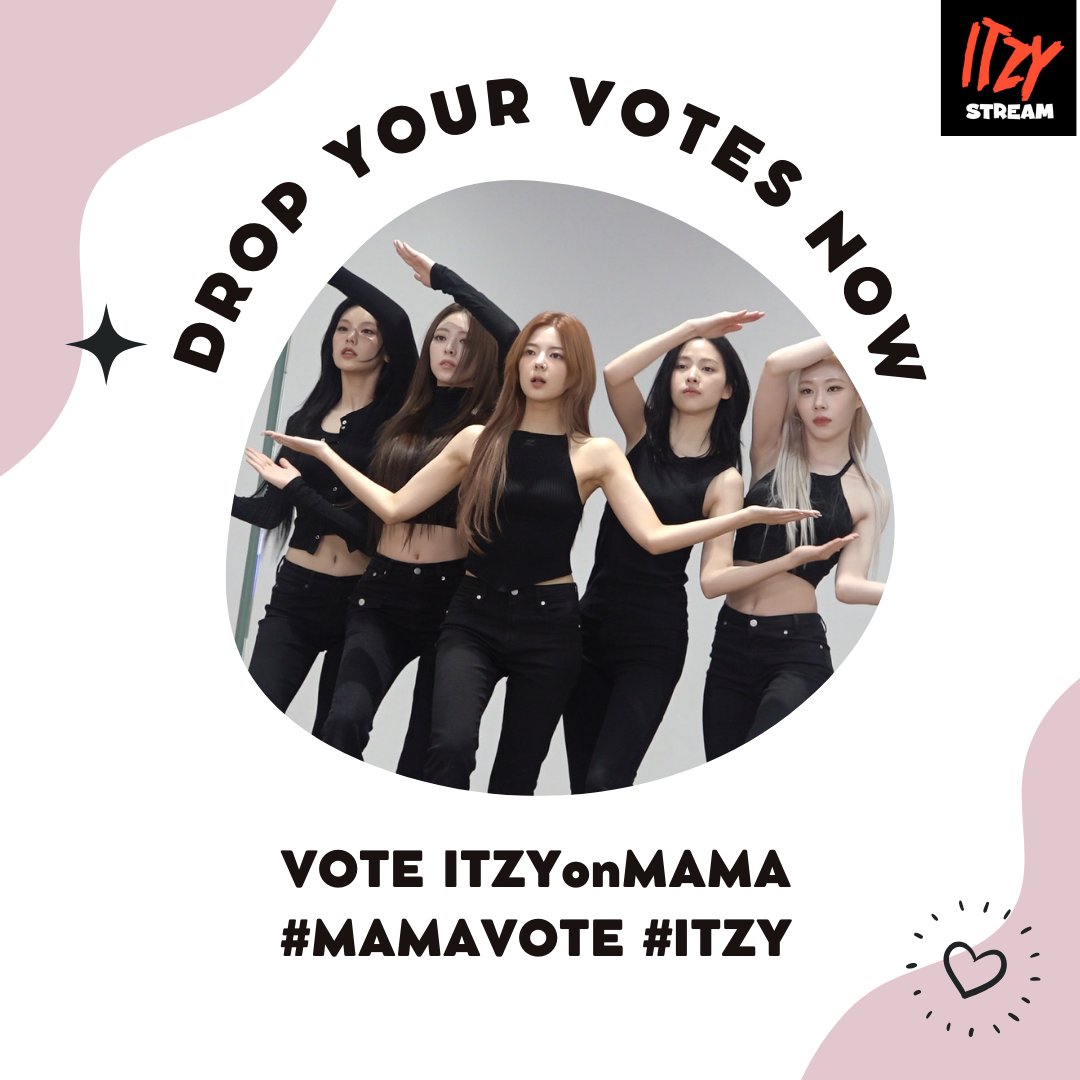 [MAMA 2024 VOTING]

Midzy, you can now vote ITZY on Mnetplus again. You can also drop your Twitter vote daily using there hashtags. 

ITZY is currently on #12, we need to be in top 10 in order to get a Bonsang Award. Let's work hard.

#2024MAMAVOTE #itzy