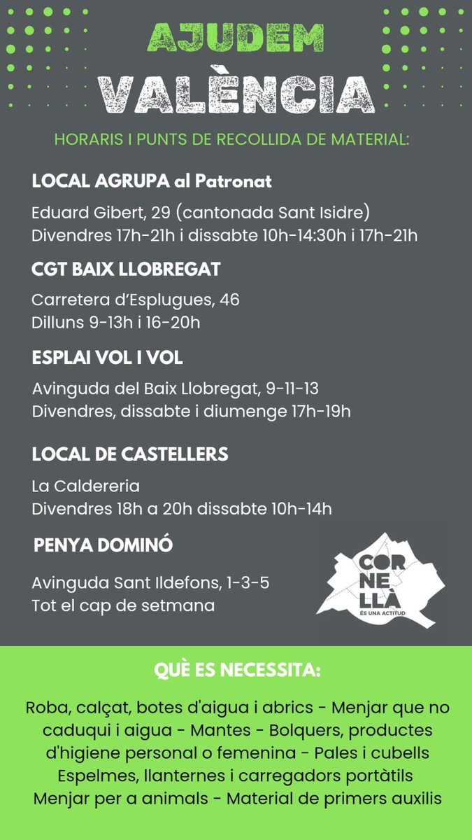 La solidaritat, la nostra millor arma.