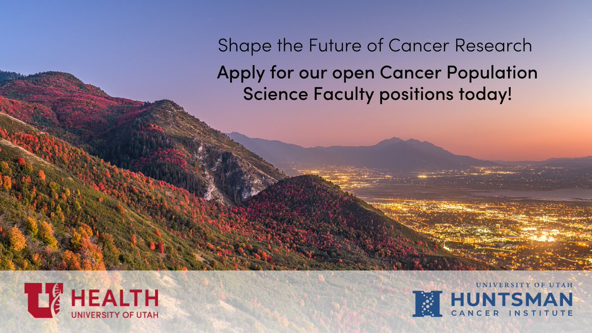 U of U CPS (@uofucps) on Twitter photo 📢Exciting opportunity for a Cancer Population Scientists to join <a href="/UofUHealth/">University of Utah Health</a> & <a href="/huntsmancancer/">Huntsman Cancer Institute</a> in #beUTAHful SLC. Collaborate with leading experts & enjoy unparalleled outdoor adventures! Learn more at bit.ly/JobsPHS. 📢Exciting opportunity for a Cancer Population Scientists to join <a href="/UofUHealth/">University of Utah Health</a> & <a href="/huntsmancancer/">Huntsman Cancer Institute</a> in #beUTAHful SLC. Collaborate with leading experts & enjoy unparalleled outdoor adventures! Learn more at bit.ly/JobsPHS.
