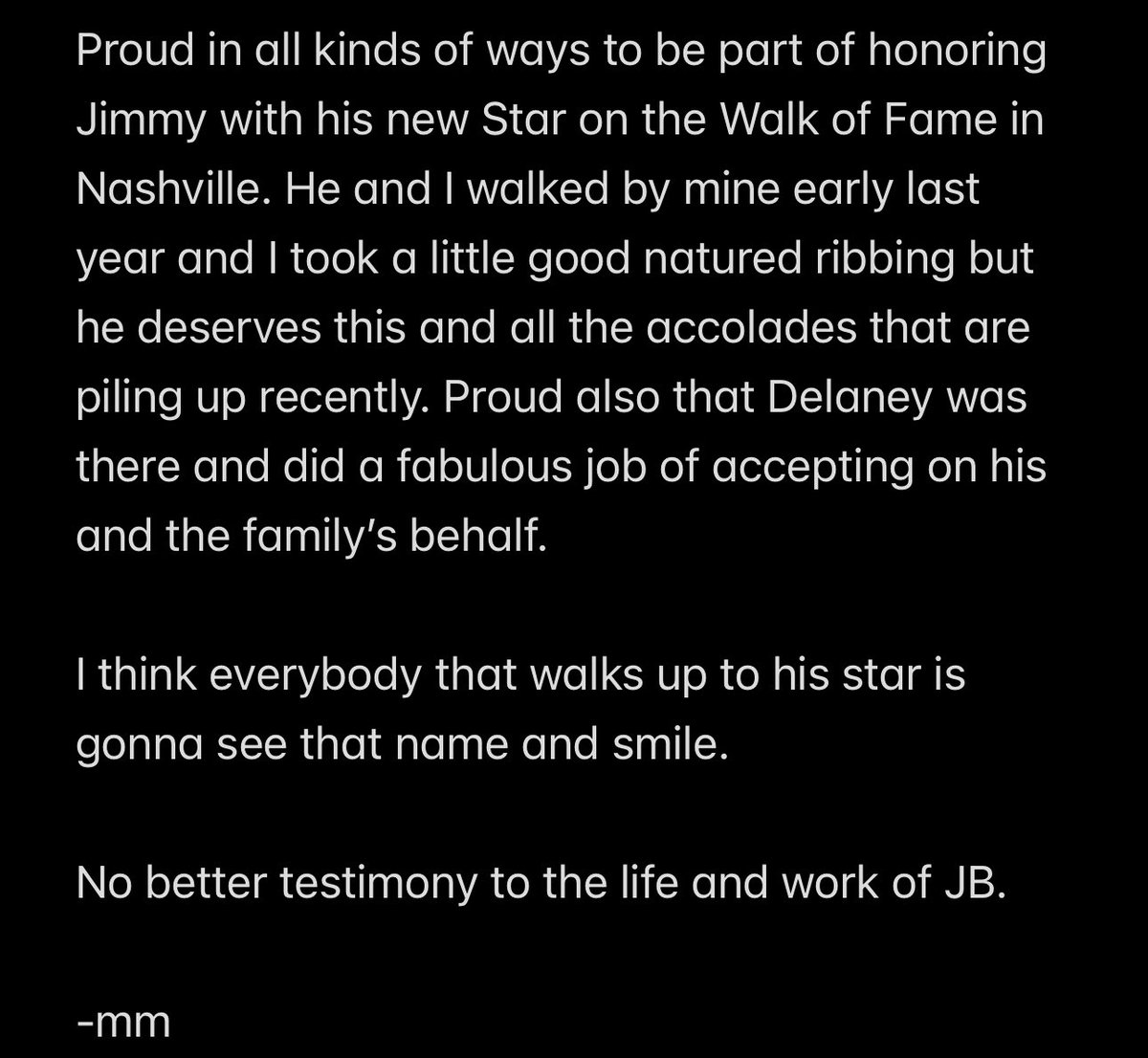 macmcanally's tweet photo. @jimmybuffett ⭐️ https://t.co/sf7AXZwT7n