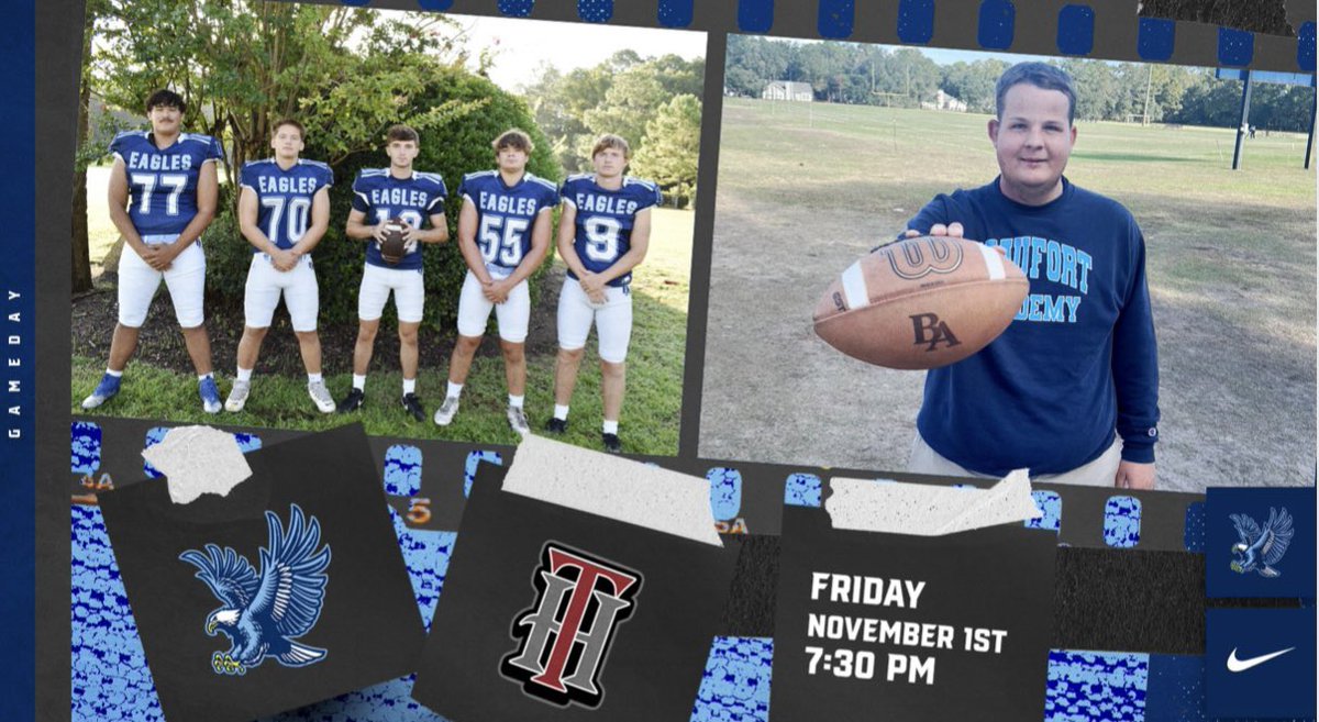 7:30 PM kick tonight at home against Thomas Heyward. Senior night presentation will be pregame at 7:05 PM 

events.hometownticketing.com/organization/9…