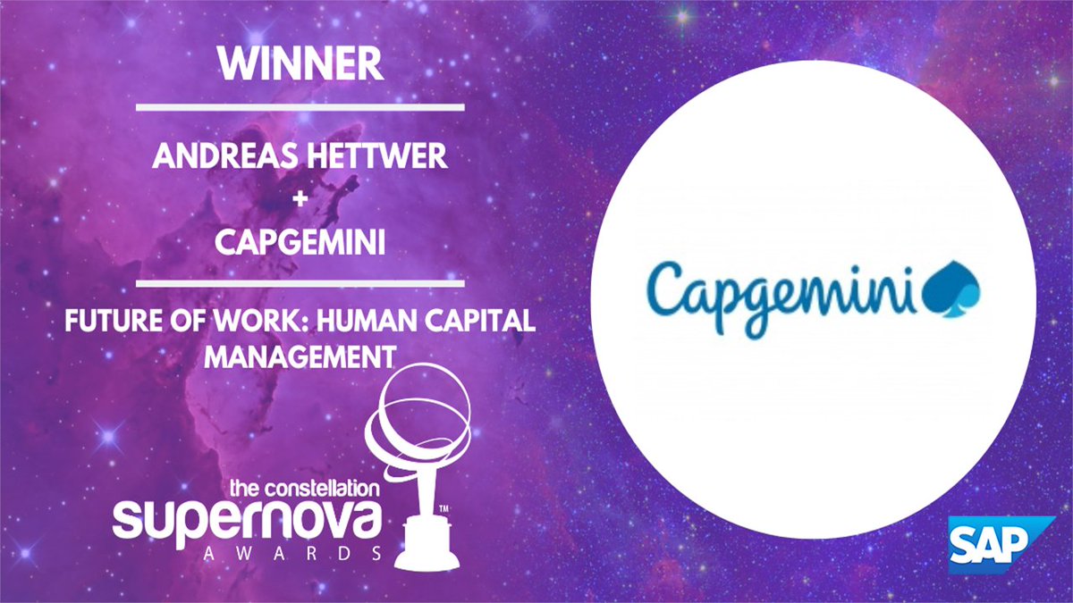 amraftery's tweet photo. Exciting news! Capgemini has won a prestigious #SuperNova2024 Award from @constellationr in the #FutureofWork: #HumanCapitalManagement category. The award recognizes Capgemini’s innovative use of @SAPFieldglass Contingent Workforce Management. Learn more: https://t.co/LLqP27urZv https://t.co/Q1q6kTHCPZ