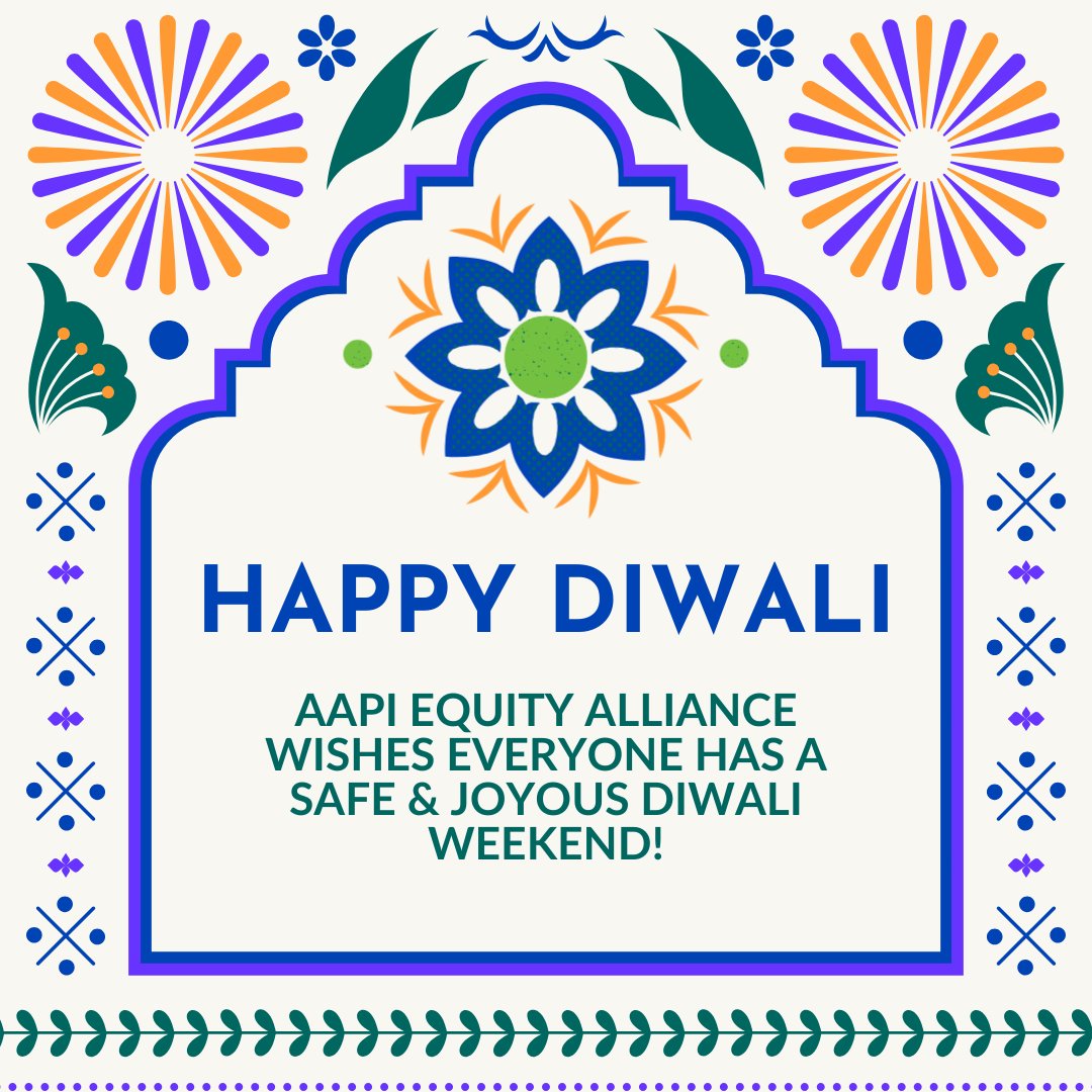 Today millions celebrate the triumph of good over evil with Diwali! 🪔 We hope everyone has a safe &amp; joyous celebration! This Diwali feels more important than ever. With Election Day (Nov 5) rapidly approaching, we have a chance to vote for good. Visit bit.ly/aapivoterguide!