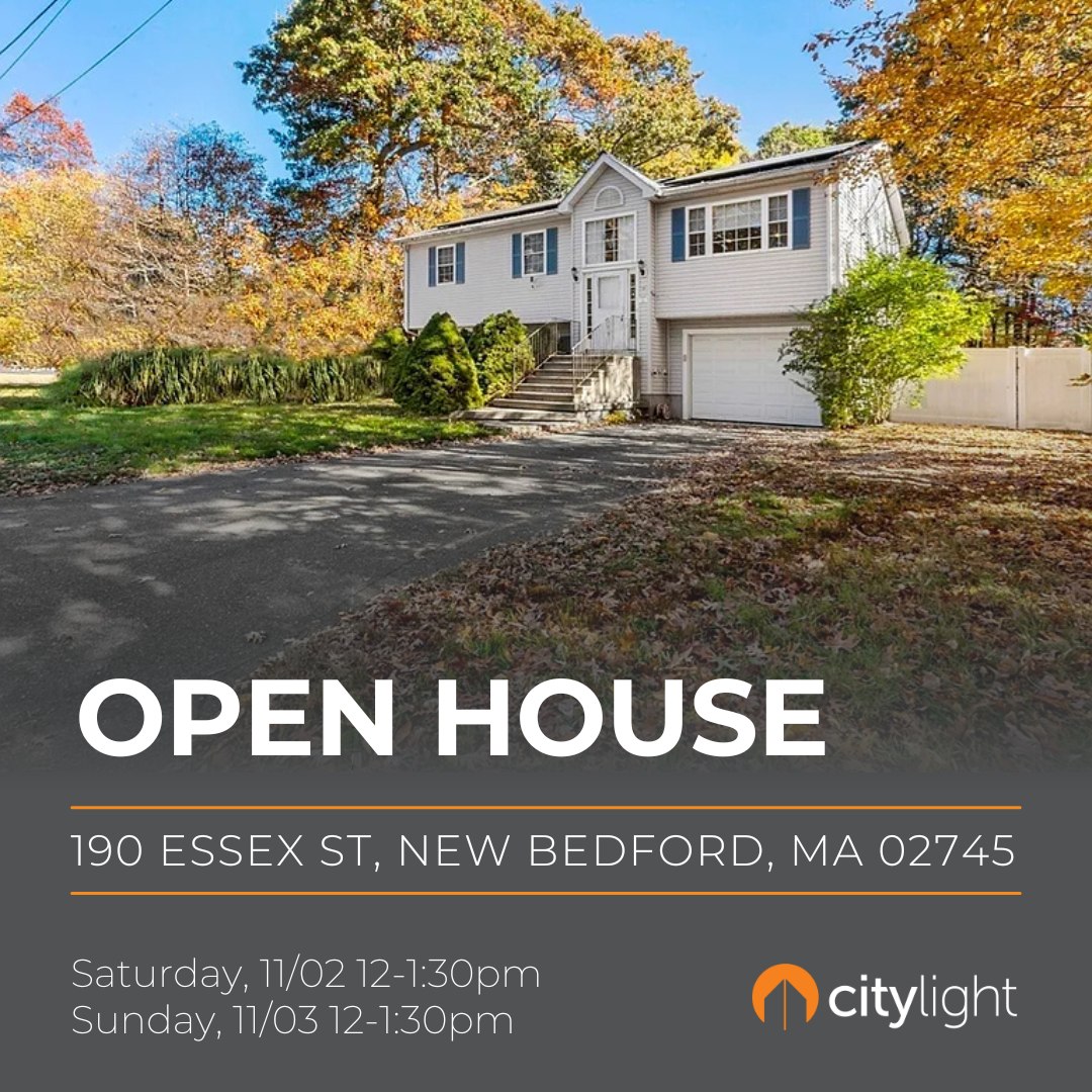 CitylightHomes's tweet photo. This home in New Bedford MA, just hit the market 📷 Come take a look at it in person at one of our open houses on Saturday 11/02 or Sunday 11/03 from 12pm-1:30pm.
📷 $430,000
📷 3 Bedrooms
📷 2 Bathrooms
📷 1,678 Sq Ft. https://t.co/ixv9siV5K2