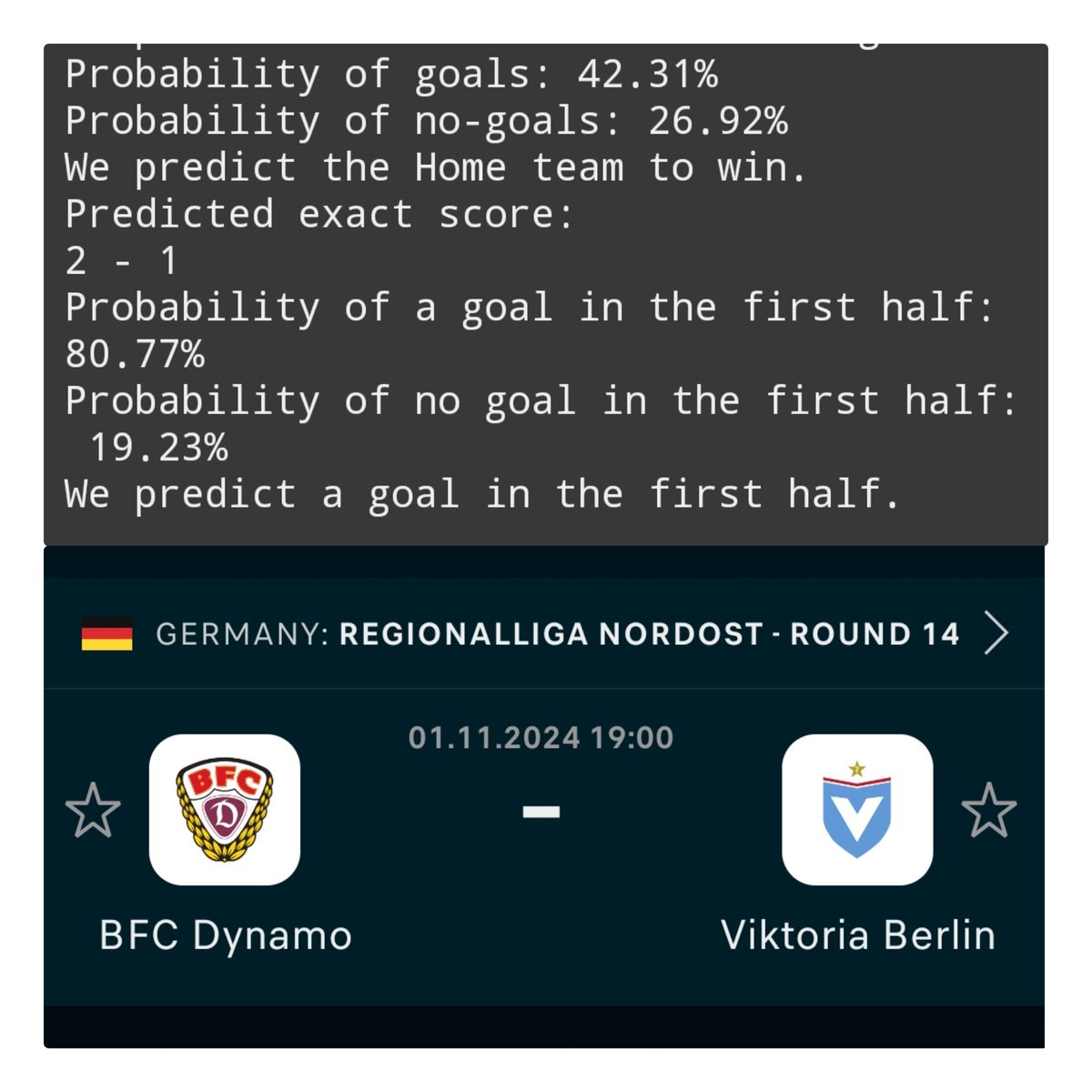 LamiyOmar's tweet photo. Goal Goal : odd 1.65 🔥🔥🔥🔥
#1xbet #livebet #predictions #iddaatahminleri #iddaa #Analiz #bet365 #football #Odds #bettingtipsfootball #canlıbahis #kupon #BetSporty https://t.co/ASG6hDoood