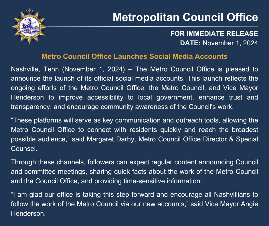 Metropolitan Council Office tweet media