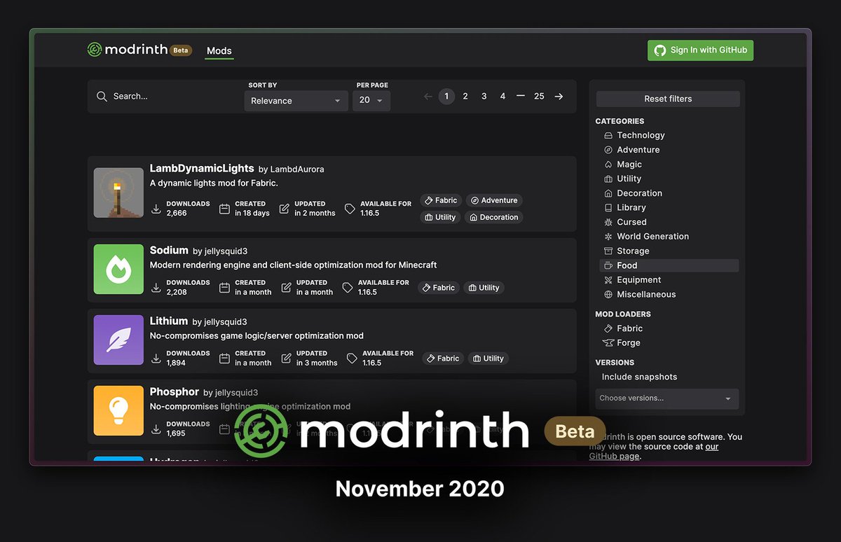 Modrinth tweet media