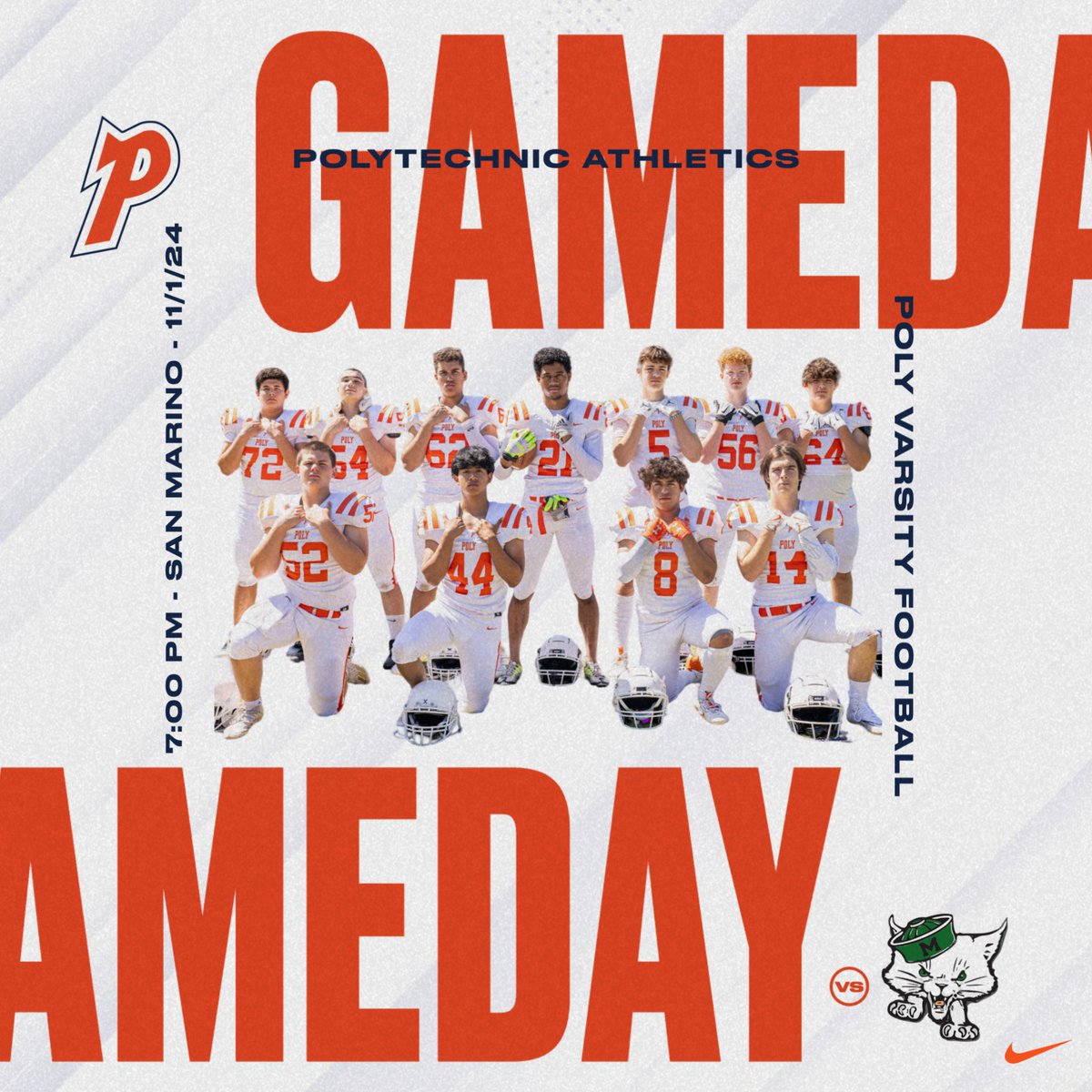 Join us tonight as we celebrate our amazing seniors before the last regular season game against Monrovia High School. Senior Night kicks off at 6:40 PM, followed by the game at 7:00 PM. We can’t wait to see you there and show our support! 🎉🏈