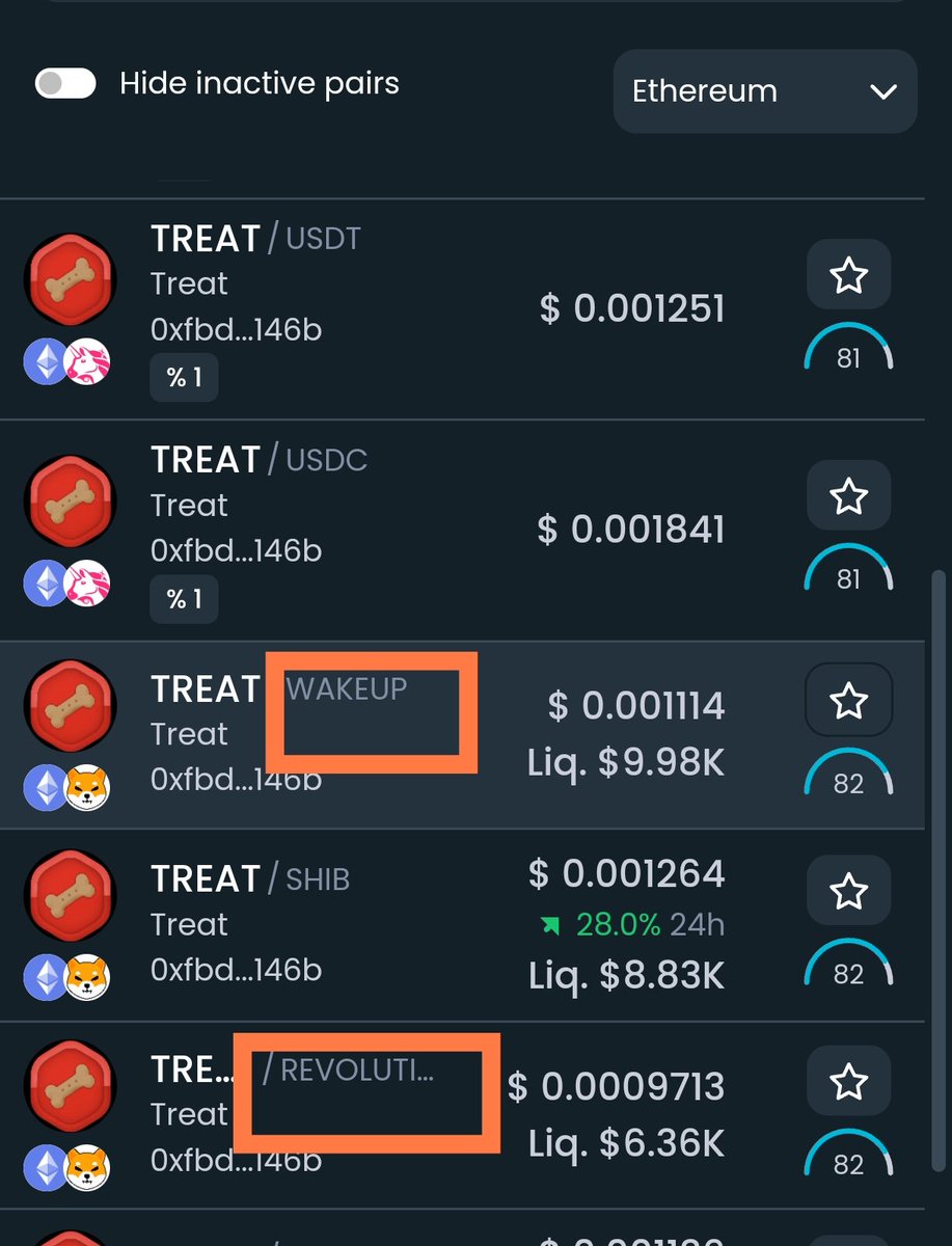 Sand_ShibArmy's tweet photo. All these scammers will shut up because they're forgetting one thing. The supply. The scam treat supply is a loadsome of 3's 😏 like if they had the 3 key stuck...
The real treat supply? While no one knows (but the developers, of course), it will be totally different.
Another thing, the weird pairs (also scam tokens abandoned by them, like revolution and wakeup) , the lack of, or little liquidity...
And they say "DYOR" but get mad when we do it. Besides the way they answer back to our developers?
Who did Ryoshi trusted to move the ecossystem forward? That's right. Ryo trusted Shy and Kaal.
Scammers don't know anything.
Specially the fake treat scammers. 😏
I'll keep fighting to protect the #ShibArmy
And remember! Contract ending in 146b = SCAM