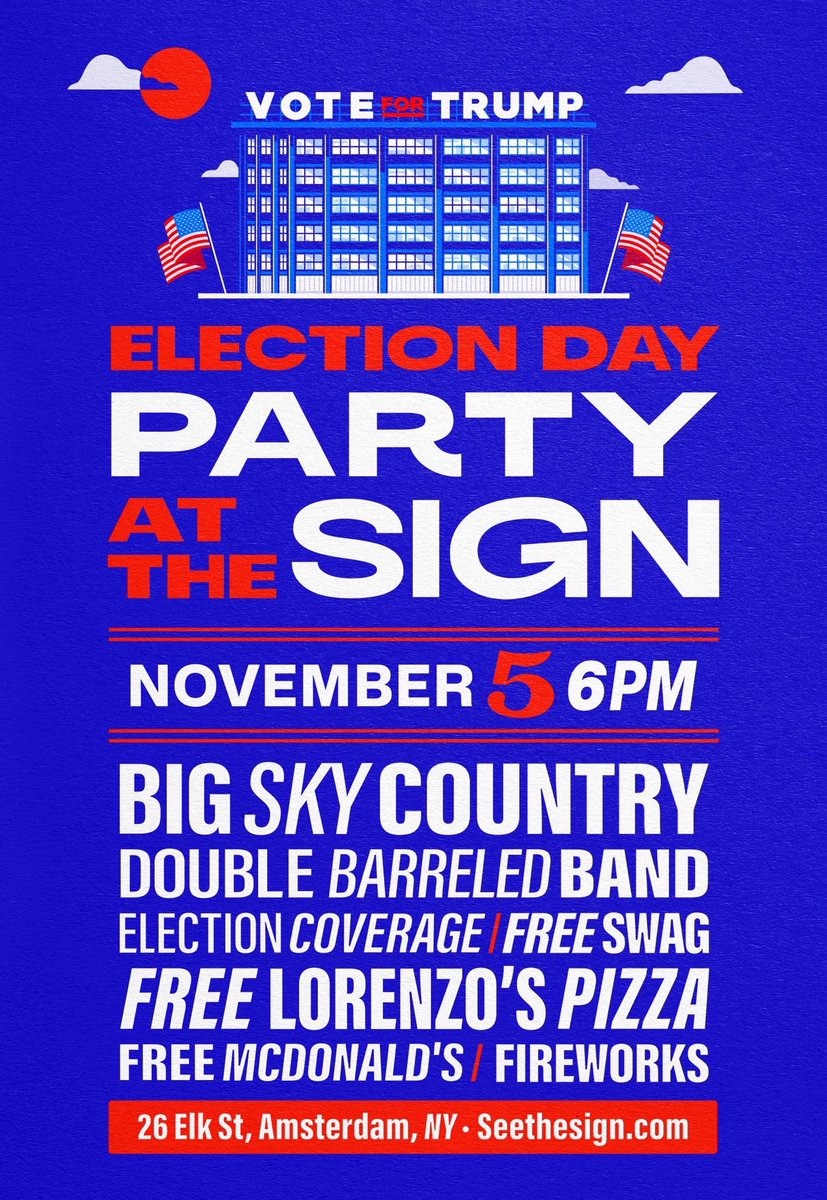 I’ll be at this event on #ElectionNight. Why? America lost 46,000 manufacturing jobs last month. The incomes of my family &amp; millions of others rely on #MadeInTheUSA, &amp; <a href="/stickermule/">Sticker Mule</a> revived a factory town w/ 1000+ jobs. Both Dems &amp; GOP are welcome. Join us! #ProudToBeAmerican!!