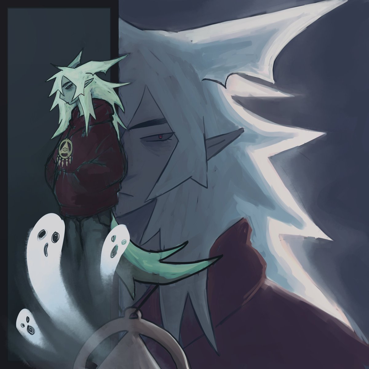 incasquirrel's tweet photo. #ygo #ygotas #yugioh #thiefshipping #fanart #bakura #yamibakura https://t.co/C8XfB34gBC