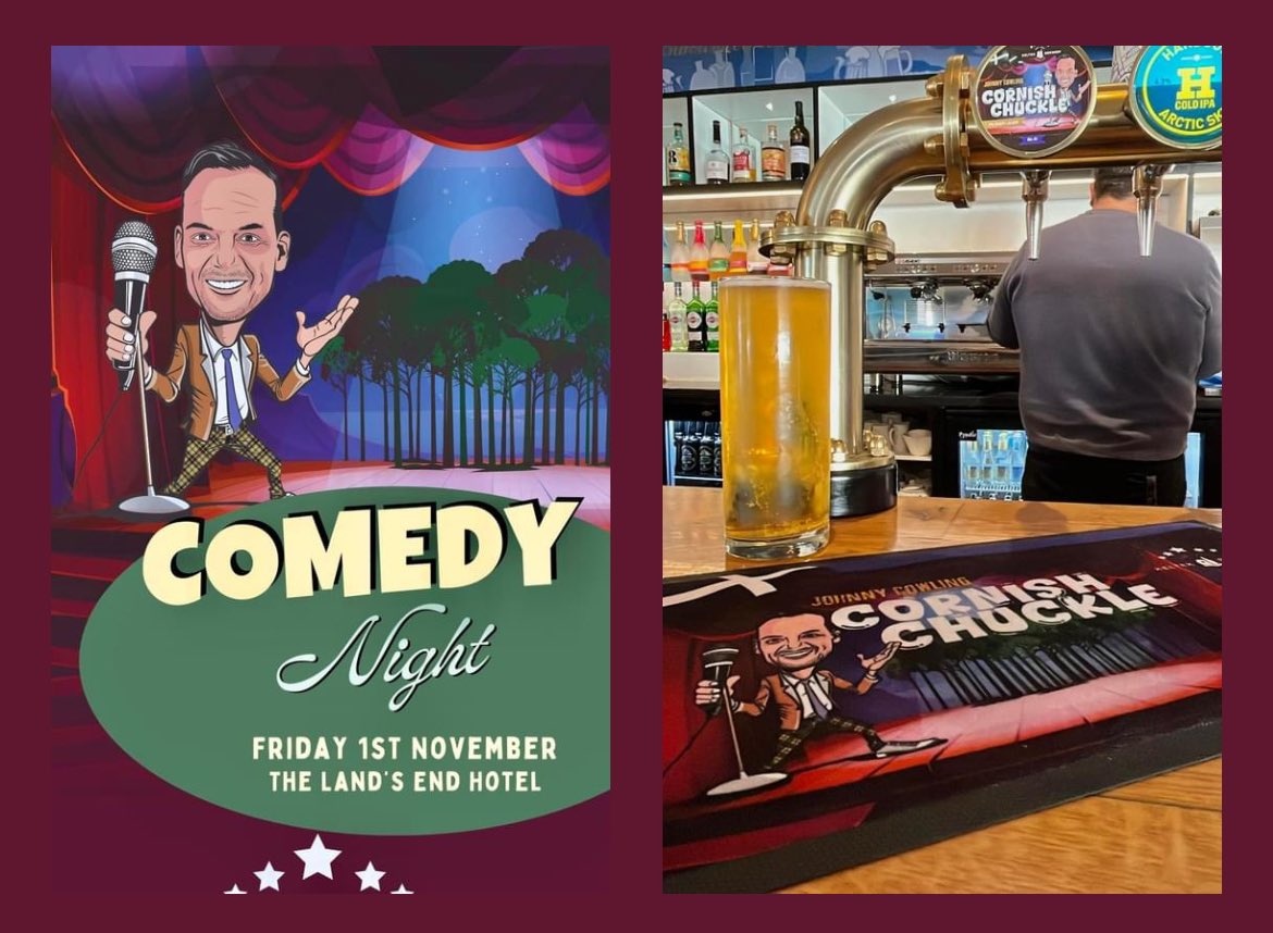 Looking forward to a few ‘Chuckles’  Tonight <a href="/LandsEndHotel/">The Land's End Hotel</a> !… Chuckle on Tap, get it down Yer!! ( Drink responsibly of course !!) <a href="/KeltekBrewery/">Keltek Brewery</a>