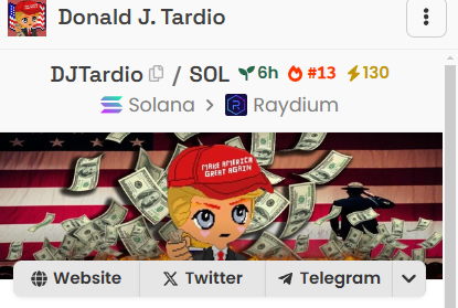 roshicrypto8's tweet photo. My balls are tingling

Trump meta + retardio 

140-150k MC https://t.co/b5xO8LXWHX