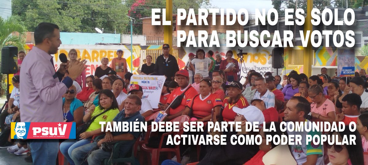 En actividad de entrega de recursos al poder comunal en la pq concepción el Jefe Político del <a href="/PsuvIribarrenVe/">PSUV - Municipio Iribarren/Estado Lara</a> <a href="/LuisJonasReyes/">Luis Jonás Reyes</a> dijo "EL PARTIDO NO ES SOLO PARA BUSCAR VOTOS, TAMBIRN DEBE SER PARTE DE LA COMUNIDAD Y ACTIVARSE COMO PODER COMUNAL"
#JuevesDeComunasIribarren
