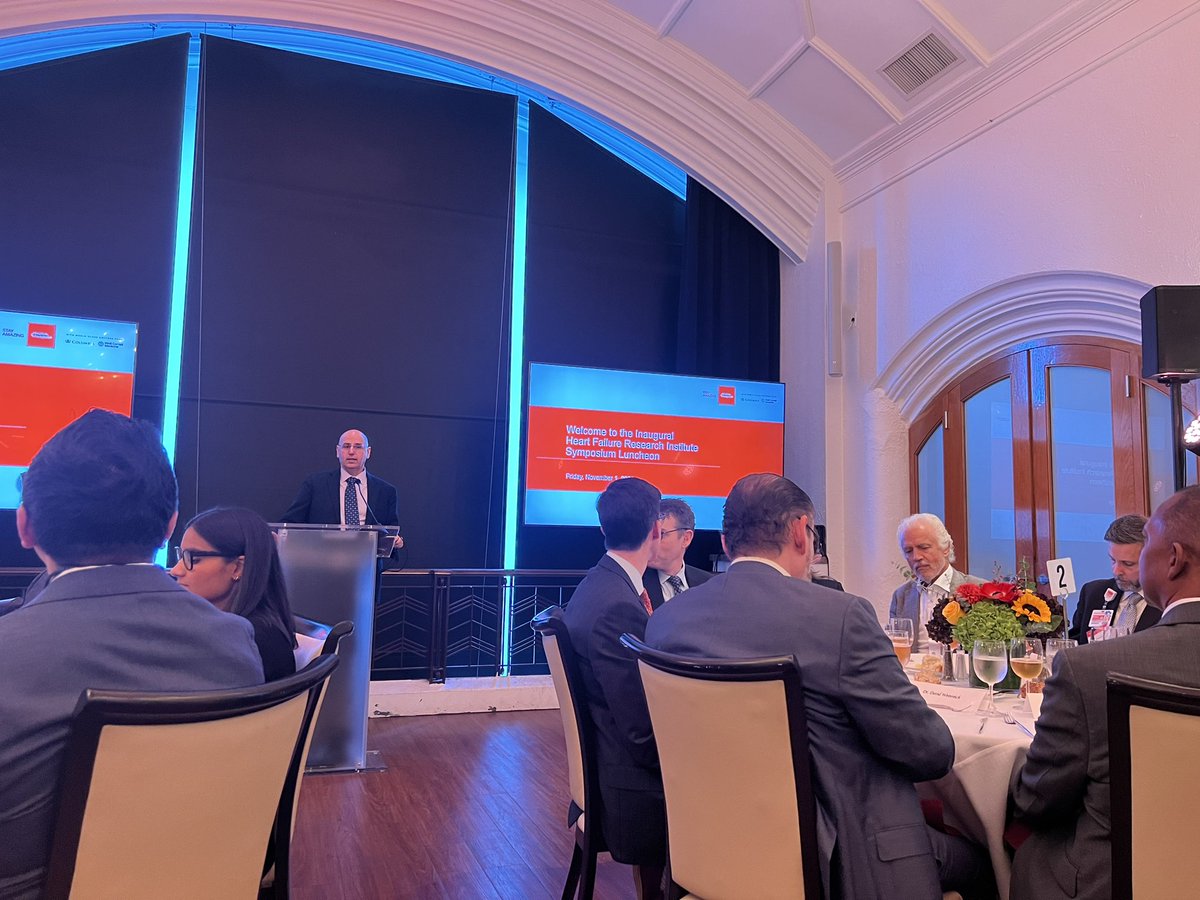 Starting of the Heart Failure Research Institute Symposium with an amazing luncheon with our leaders <a href="/NirUrielMD/">Nir Uriel, MD MSc</a> <a href="/gtsayer/">Gabriel Sayer</a> <a href="/ericamgreeny/">Erica (Green) Lancet</a>