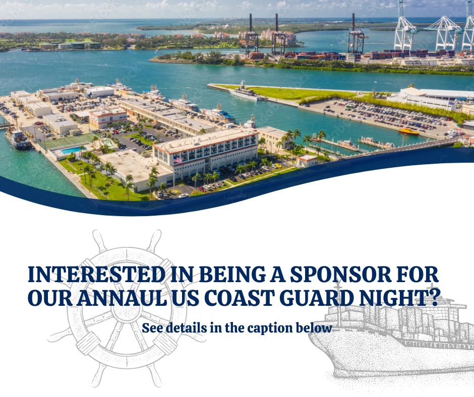 PCPortMiami's tweet photo. We're gearing up for Coast Guard Night, a celebration honoring our brave service members and building maritime connections. If your organization would like to be part of this special night and gain visibility with a dedicated audience, let’s chat! #CoastGuardNight #Sponsorship https://t.co/GPK1Q6WNtv