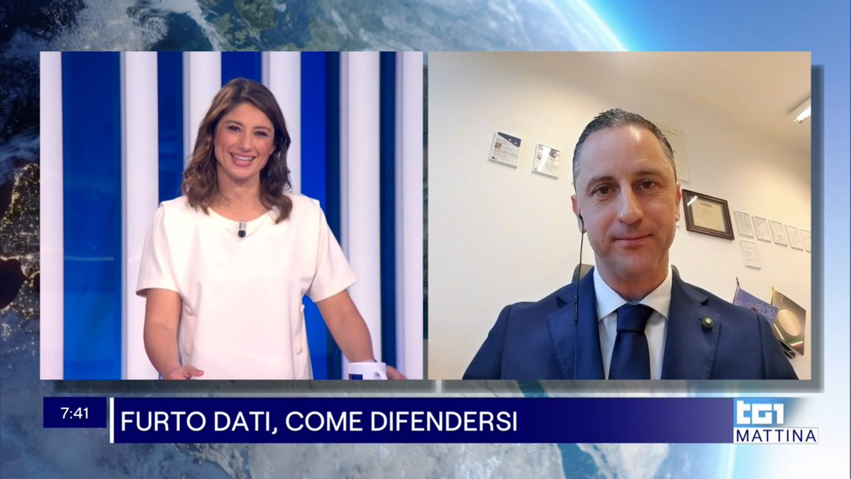 Felice di intervenire al <a href="/Tg1Rai/">Tg1</a> mattina sul tema Cybersecurity, con <a href="/mariasoavetg1/">Maria Soave</a>

rainews.it/rubriche/speci…
(dal minuto 0:46:52)

<a href="/UniPadova/">Università di Padova</a> 
<a href="/transfer_of/">Third Mission & Research Valorization Unipd</a>  
<a href="/SPRITZGROUP/">SpritzGroup</a> 
<a href="/RaiNews/">RaiNews</a>