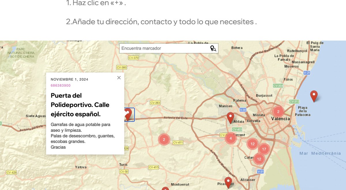 Han creado esta web ayudaterreta.com para que la gente pueda indicar en el mapa dónde está y lo que necesitan. Así canalizar mejor la ayuda. 

Compartid, por favor.
Gracias #Dana #Valencia #Ayuda