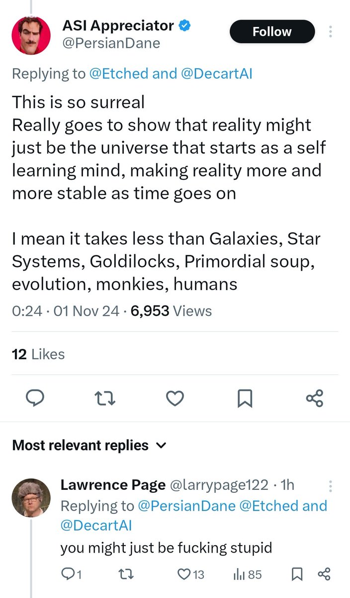 This might be my favourite interaction on this app so far